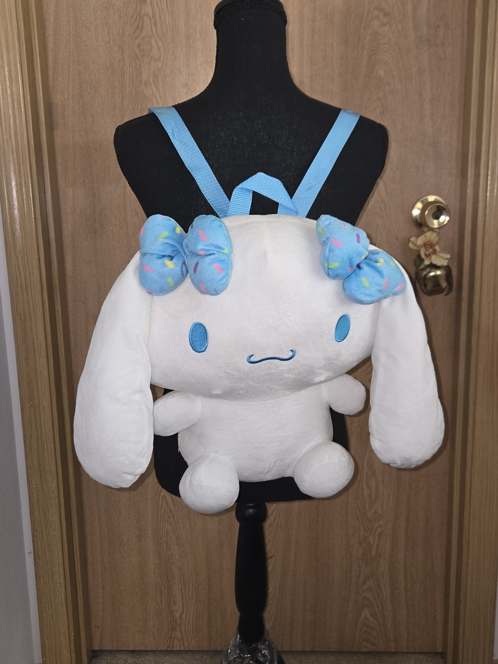 Hello Kitty & Friends Cinnamoroll Large Plus Kawaii Backpack Blue Bow Accents